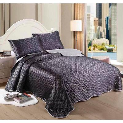 Kit Colcha Cetim Fashion 3 Peças Queen 240x260cm Laus Sultan