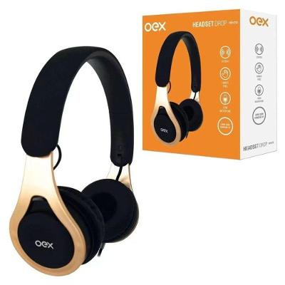 Fone De Ouvido C Mic Oex Drop Preto Hs210