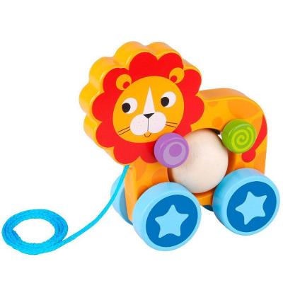 Leão Divertido De Puxar Em MadeiraMultiTke005Tooky Toy