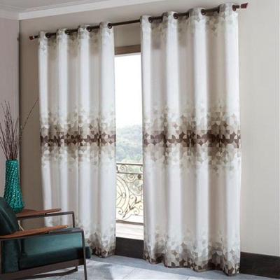 Cortina Estampada Com 16 Ilhoses 240x220cm Berlim Casa Doro