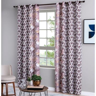 Cortina Estampada Com 16 Ilhoses 240x220cm Cuiaba Casa D'oro Sultan
