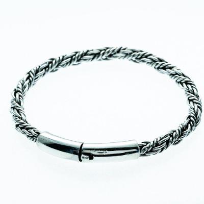 Bracelete Pulseira Masculina Bali Prata 925 - 20,5cm