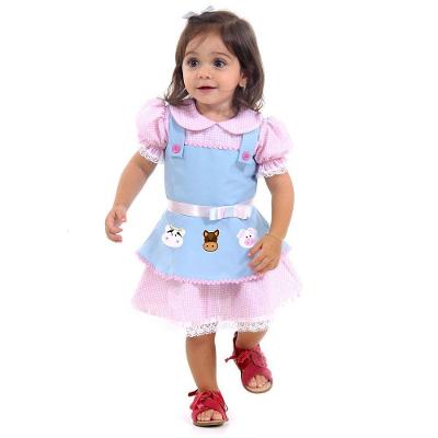 Fantasia Fazendinha Bebe - Tamanho P (1 Ano) - 911635 - Sulamericana