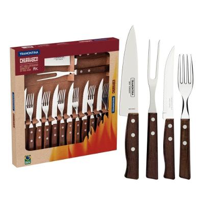 Jogo De Talheres Churrasco 14 Peças Em Aço Inox 22299/011