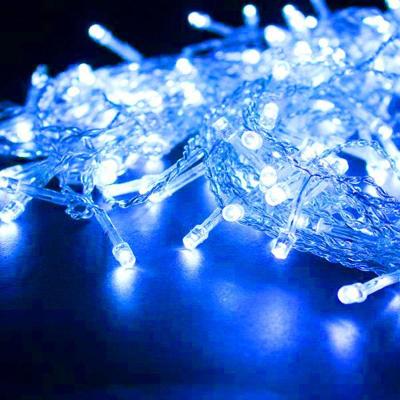 Cortina Cascata 960 Leds Natal Festa 2,80m Decoracao Azul