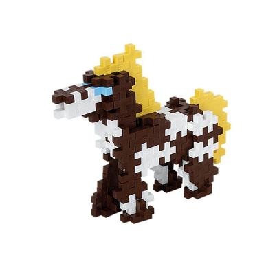 Jogo De Montar - Mini Basic 220 Peças Horses And Riders - 3790 - Plusplus