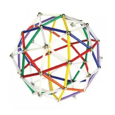 Brinquedo Magnético Magstix Geodésica 110 - Kit 170 Peças
