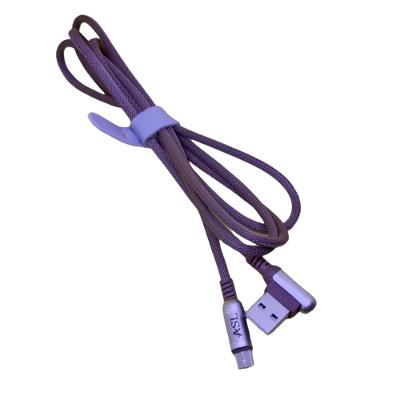 Cabo Micro Usb Nylon 2.4a 1.2m Marrom V8 Reversível Rápido