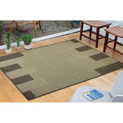 Tapete Sala Escritório Antiderrapante Sisal 1mx1,5m Titulos Sisal S-581 Mescla
