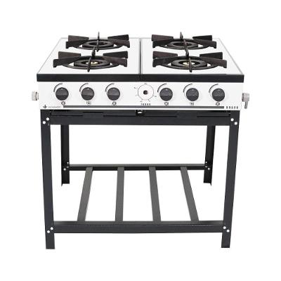 Fogão A Gás Bravo Multicores 4 Bocas Br4b - Venâncio Branco Branco