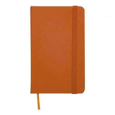 Caderneta Tipo Moleskine Anotações 13x8 S Pauta Envio Rápido Cor Laranja