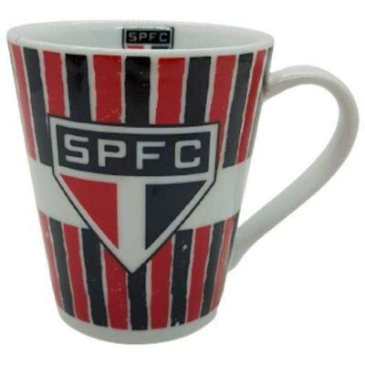 Caneca De Porcelana Allmix Estampa São Paulo 290 Ml Branca