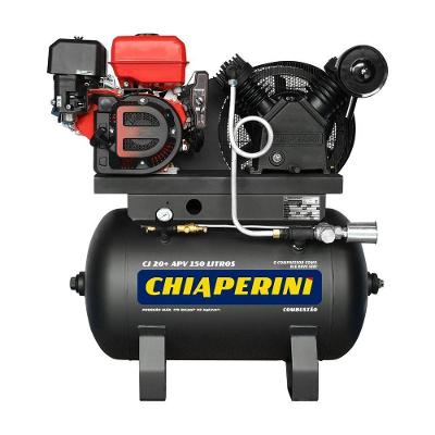 Compressor Chiaperini Cj 20+ Apv 150 Lts 175 Lbs Gasolina 9hp 4t Partida Elétrica