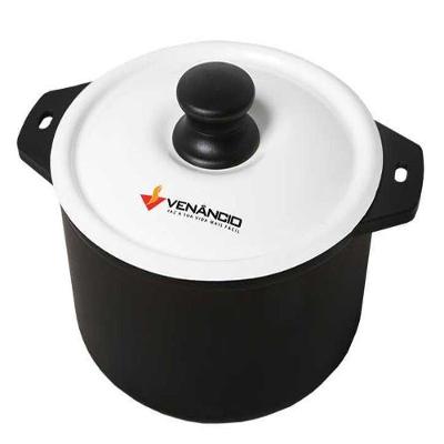 Panela De Ferro Fundido Tampa Branca 260x115 Met. Met. Venâncio