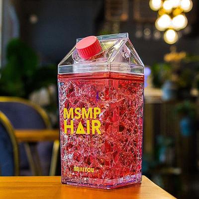 Copo Gel Congelante Squeeze Canudo Bico Vermelho 400Ml