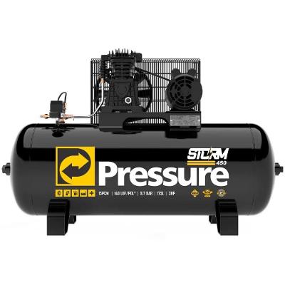 Pressure - Compressor De Ar Storm 450 - 15pcm 175l - Monofásico