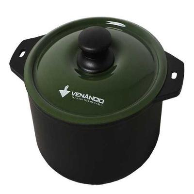 Panela De Ferro Fundido Tampa Verde 240x115 Met. Met. Venâncio