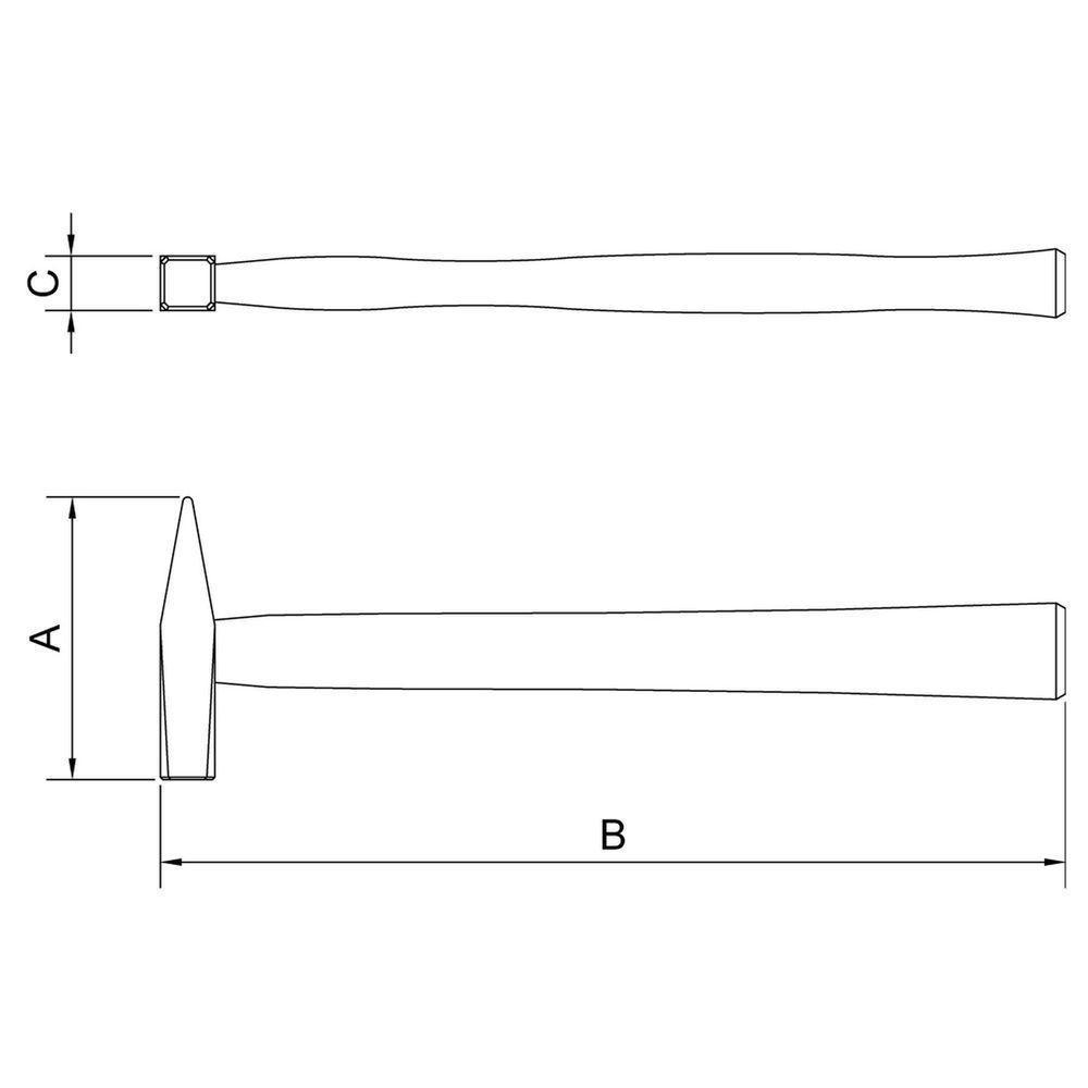Martelo De Pena Com Cabo De Madeira 2.000 G Tramontina Pro Tramontina - 4