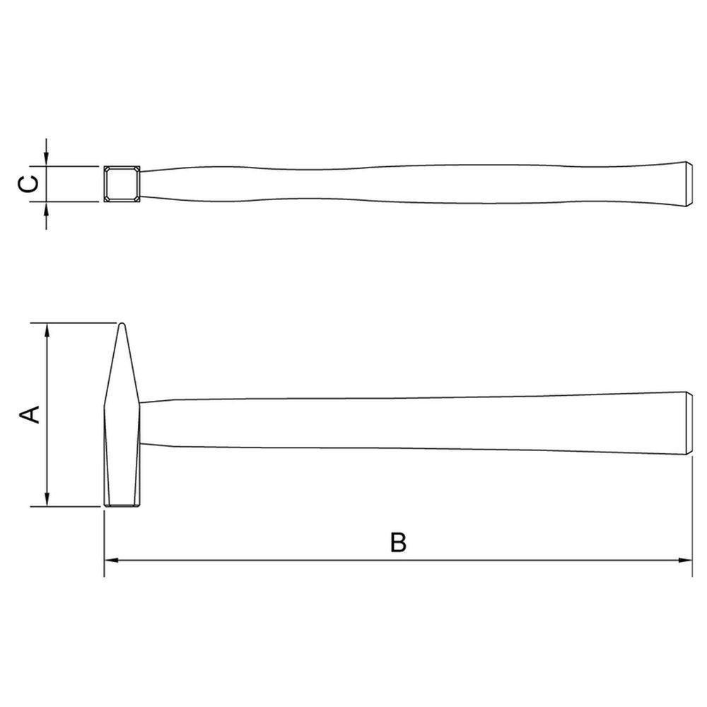 Martelo De Pena Com Cabo De Madeira 2.000 G Tramontina Pro Tramontina - 5
