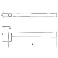 Martelo De Pena Com Cabo De Madeira 2.000 G Tramontina Pro Tramontina