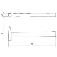 Martelo De Pena Com Cabo De Madeira 2.000 G Tramontina Pro Tramontina - 5