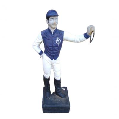 Boneco Jóquei 02un Clube Cavalo Haras Ferro Fundido