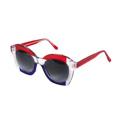 Óculos Solar Modelo Copacabana Vermelho Azul Cristal