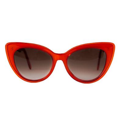 Óculos Solar Modelo Ipanema Laranja Com Vermelho