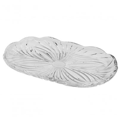 Bandeja Lyor Oval Aberta De Cristal