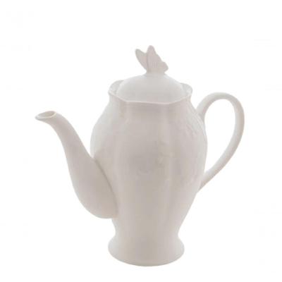 Bule De Porcelana New Bone Butterfly Flower 1l