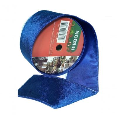 Fita Decorativa Azul Veludo
