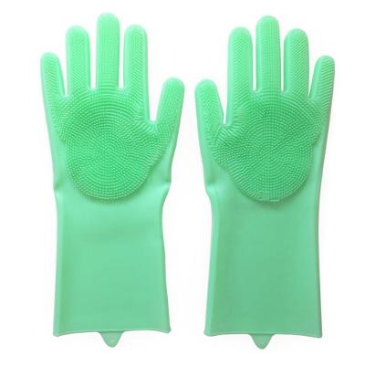 Luvas Para Esfregar Louça Com Ralo De Pia Cor:verde