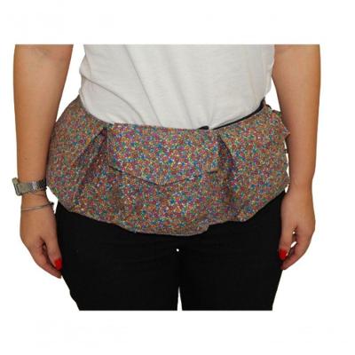 Pochete Cartucheira De Tecido Waist Wallet Cor Floral Peq.