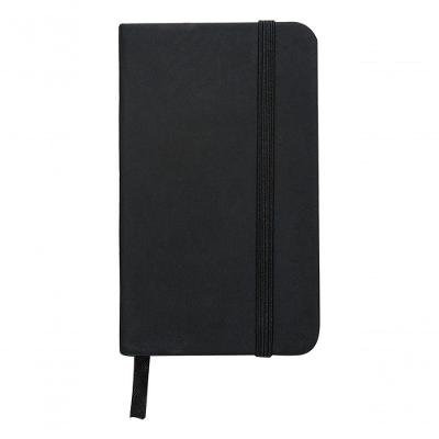 Caderneta Tipo Moleskine Agenda Escrever Estudar 13x8 Bolso Cor Preto