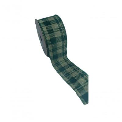 Fita Decorativa Xadrez Verde Ft546