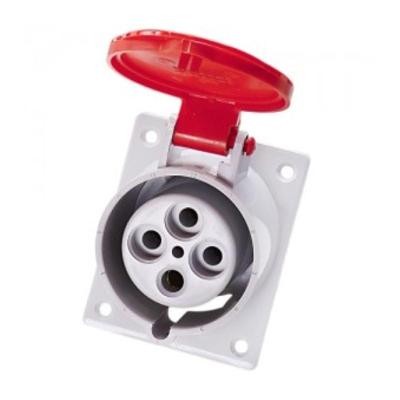 Tomada Embutir 3p+t 32a Vermelho Ip44 6h Hj 380v
