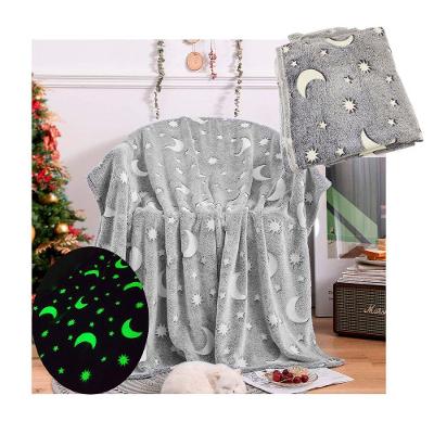 Manta Cobertor Infantil Brilha Escuro Mantinha Fluorescente