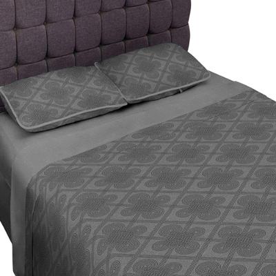 Jogo De Cama Casal Malha Beto 4 Pçs Premium Estampado Mescla