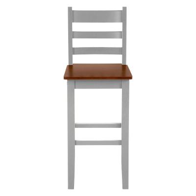 Kit 2 Banquetas Altas Madeira Maciça New Veneza Branco