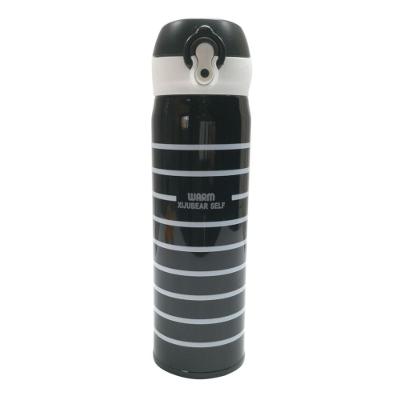 Garrafa Térmica De Inox A Vácuo 500 Ml Fashion Com Tampa Cor:preto