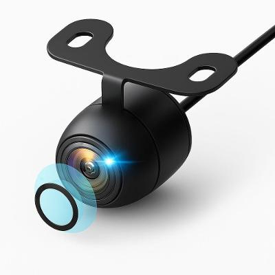 Câmera De Ré Traseira Com Led E Linhas Guias Modelo Borboleta Visão Noturna E Imagem Reversa