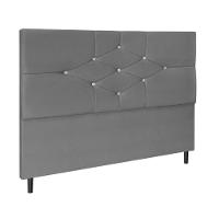 Cabeceira Cama Box Queen 160cm Virgínia Cinza - 1