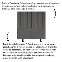 Cabeceira De Cama Solteiro Box 100 Cm Karla Carla Suede Cinza Escuro - 6