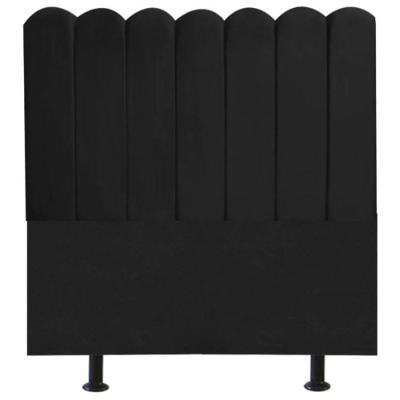 Cabeceira Nuvem Cama Box King 195 Cm Alanis Suede Preto