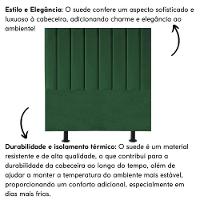 Cabeceira De Cama Queen Box 160 Cm Karla Carla Suede Verde Musgo - 6