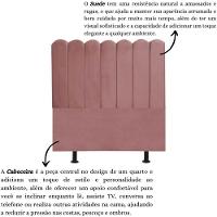 Cabeceira Nuvem Cama Box Queen 160 Cm Alanis Suede Rosê - 6