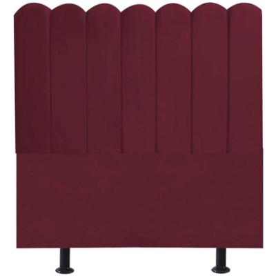 Cabeceira Nuvem Cama Box King 195 Cm Alanis Suede Bordô