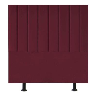 Cabeceira Estofada Cama Box Casal 140 Cm Sophia Carla Suede Bordô