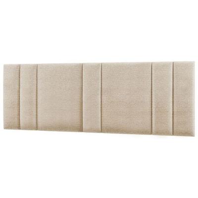 Cabeceira Estofada Iluminação Led Glow Cama King Size 200 Cm Linho Bege