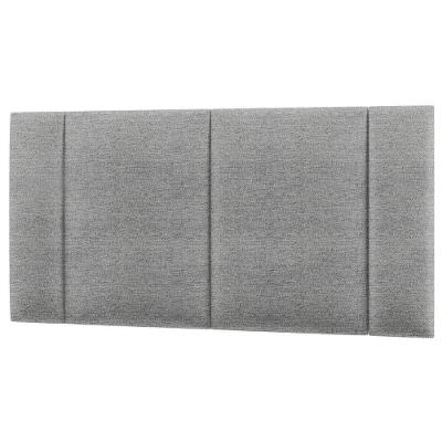 Cabeceira Estofada Iluminação Led Glow Cama Box Casal 140 Cm Linho Cinza